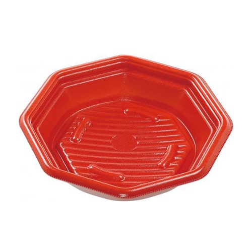 エフピコ 軽食容器 MFPグラブ八角 本体 20-20（40） 赤白 50枚/袋（ご注文単位9袋）【直送品】