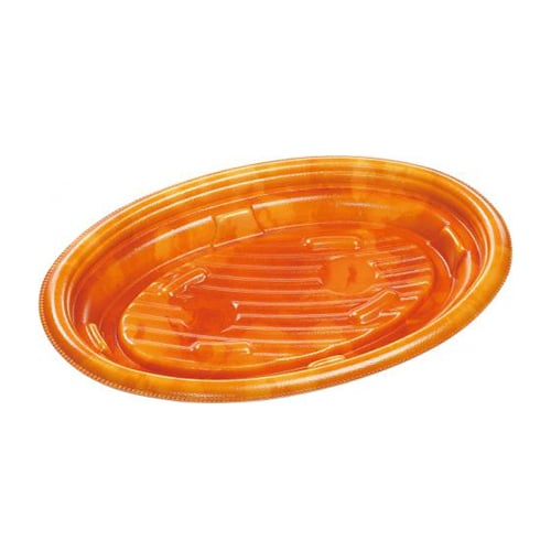 エフピコ 軽食容器 MFPグラブ楕円 本体 22-15 カフェOR 50枚/袋（ご注文単位12袋）【直送品】