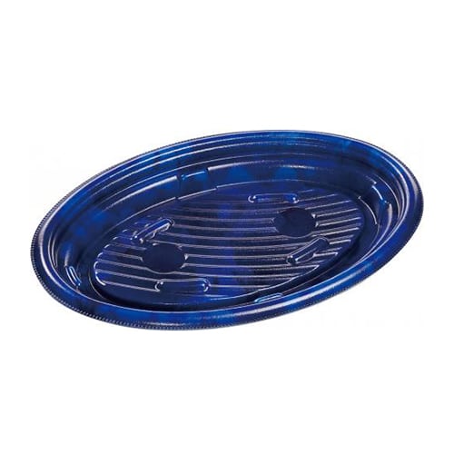 エフピコ 軽食容器 MFPグラブ楕円 本体 24-16 カフェブルー 50枚/袋（ご注文単位10袋）【直送品】