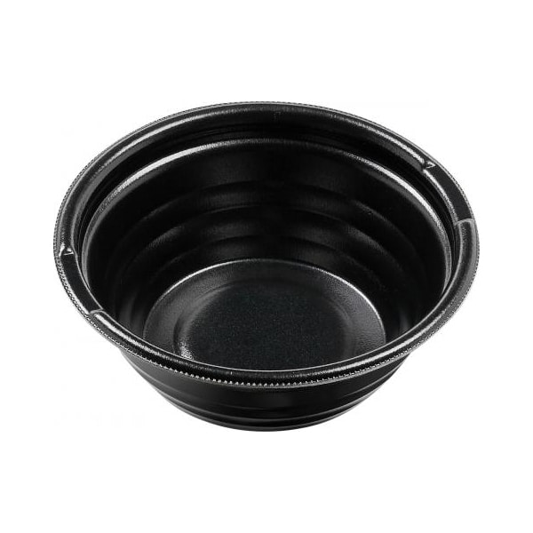 エフピコ 温麺容器 MFPホット麺 本体 15（56）N 黒W 50枚/袋（ご注文単位12袋）【直送品】
