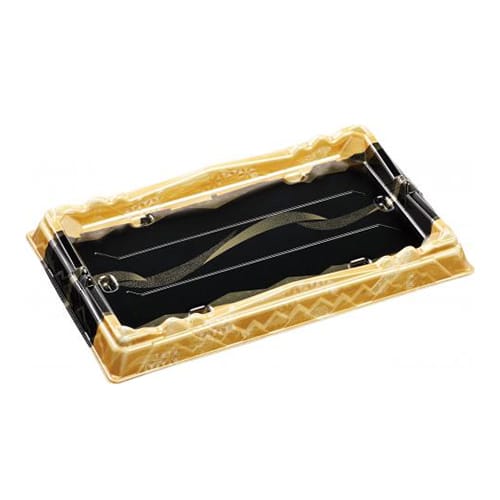 エフピコ 寿司容器 氷河桶 本体 33-20PT 山瀬金 10枚/袋（ご注文単位24袋）【直送品】