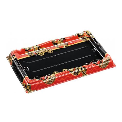 エフピコ 寿司容器 氷河桶 本体 33-20PT 平安赤 10枚/袋（ご注文単位24袋）【直送品】