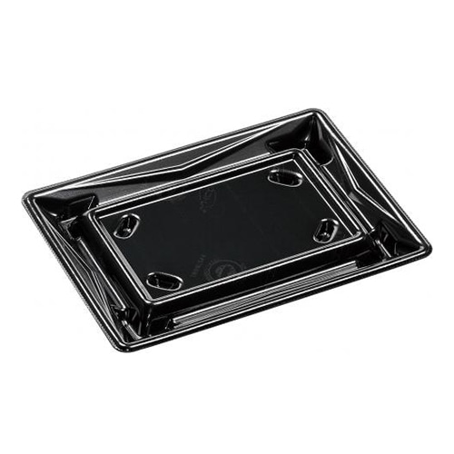 エフピコ 刺身容器 Sステージ 本体 19-14 エコ黒 50枚/束(ご注文単位18束)【直送品】