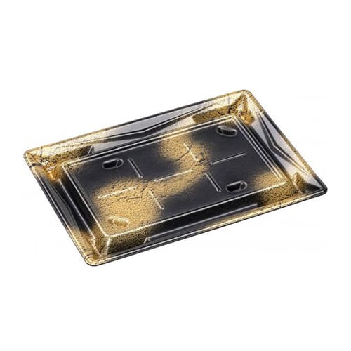 エフピコ 刺身容器 Sステージ 本体 24-17 エコ渋み金 50枚/袋（ご注文単位12袋）【直送品】