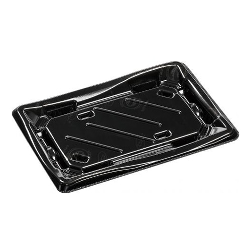 エフピコ 寿司容器 彩風 本体 2-4 エコ黒 50枚/束(ご注文単位18束)【直送品】