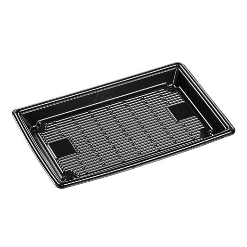 エフピコ 寿司容器 もり-115 本体 エコ黒 50枚/束(ご注文単位20束)【直送品】