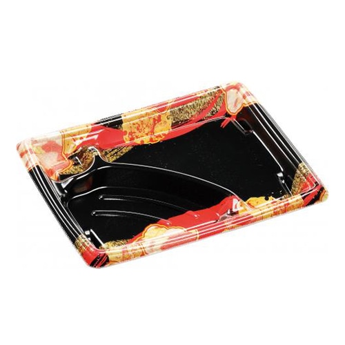 エフピコ 弁当容器 MFPかすが 本体 23-17-1 福寿赤N 50枚/束(ご注文単位12束)【直送品】