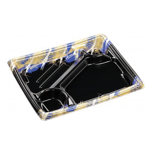 エフピコ 弁当容器 MFPかすが 本体 24-20-1 なみ風青N 50枚/束(ご注文単位12束)【直送品】