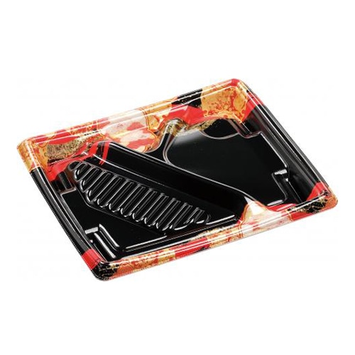 エフピコ 弁当容器 MFPかすが 本体 24-20-2A 福寿赤N 50枚/束(ご注文単位12束)【直送品】