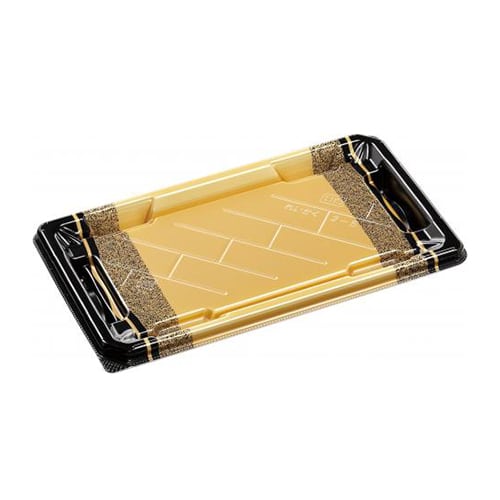 エフピコ 寿司容器 麗角 本体 2-5 箔おし金 50枚/袋（ご注文単位12袋）【直送品】