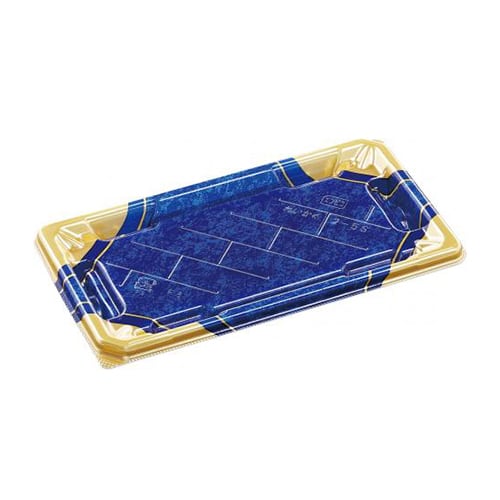 エフピコ 寿司容器 麗角 本体 2-5S 四宝紺金 50枚/袋（ご注文単位12袋）【直送品】