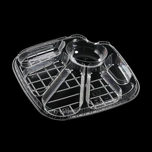 エフピコ 冷麺容器 APオルカク 中皿3 18-18 100枚/袋（ご注文単位16袋）【直送品】