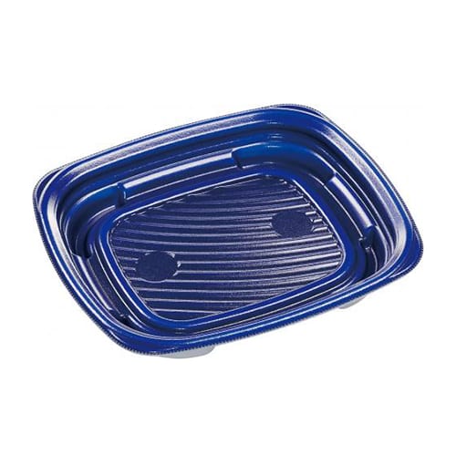 エフピコ パスタ容器 MFPパルマ 本体 22-19 ネイビー 50枚/袋（ご注文単位9袋）【直送品】