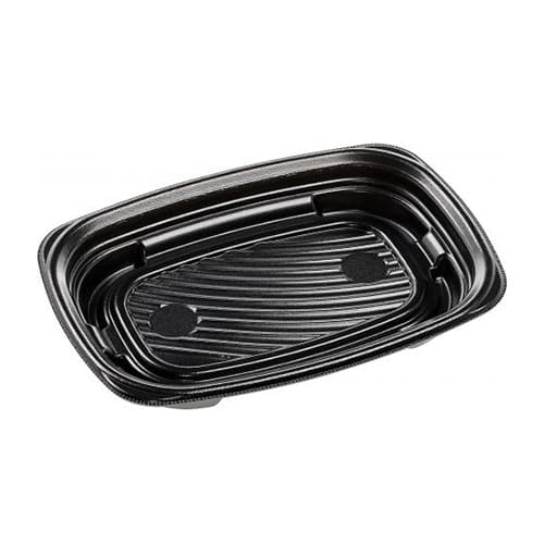 エフピコ パスタ容器 MFPパルマ 本体 24-17 黒 50枚/袋（ご注文単位9袋）【直送品】