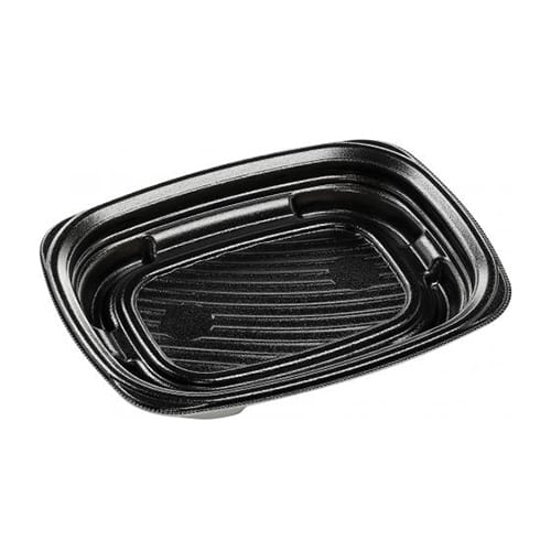 エフピコ パスタ容器 MFPパルマ 本体 22-17 黒 50枚/袋（ご注文単位9袋）【直送品】