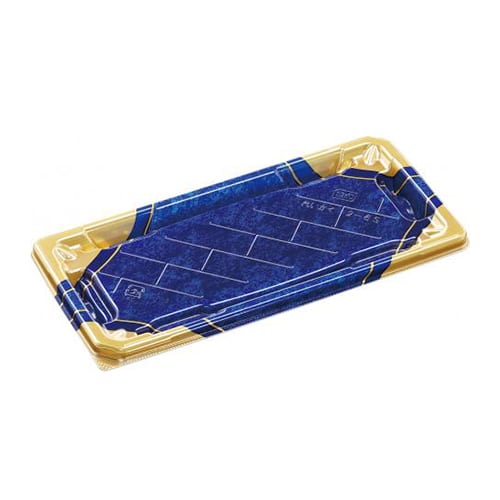 エフピコ 寿司容器 麗角 本体 2-6S S四宝紺金 50枚/袋（ご注文単位12袋）【直送品】