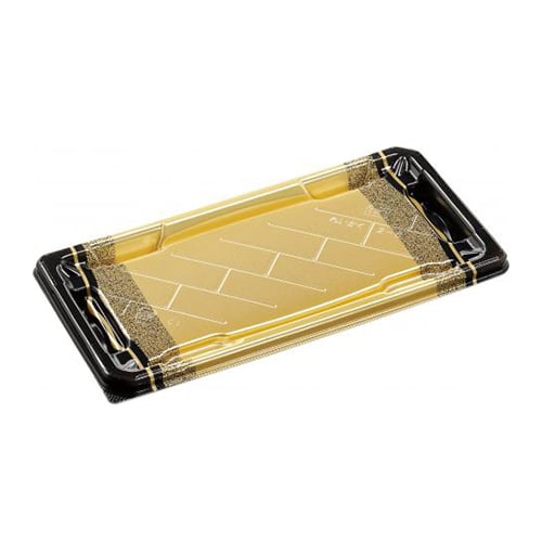 エフピコ 寿司容器 麗角 本体 2-6 箔おし金 50枚/袋（ご注文単位12袋）【直送品】