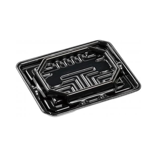 エフピコ 刺身容器 涼角 本体 15-12 黒 50枚/袋（ご注文単位20袋）【直送品】