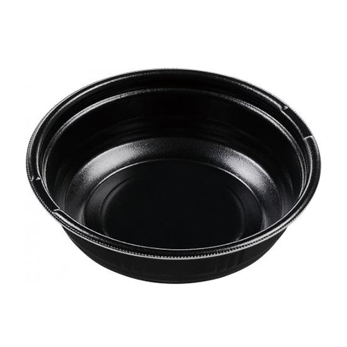 エフピコ 麺容器 MFPホット麺N 本体 19（55） 黒W 50枚/袋（ご注文単位9袋）【直送品】