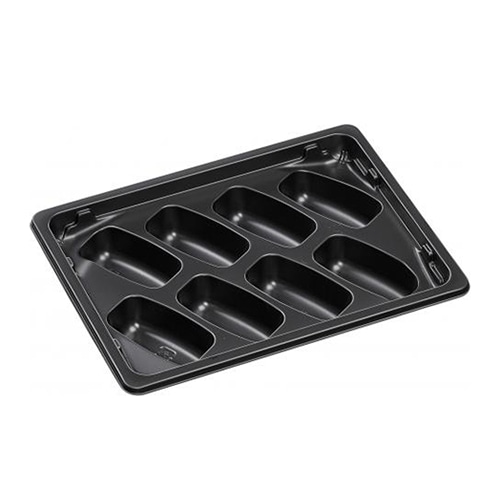 エフピコ 冷凍対応寿司容器 FT-TS角 20-15 鮨1 耐寒黒 50枚/袋(ご注文単位12袋)【直送品】