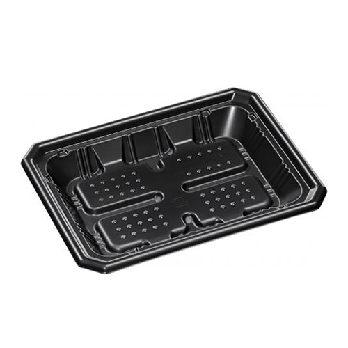 エフピコ 冷凍対応トレー容器 FTレンジ角 20-15(25) 耐寒黒 50枚/袋(ご注文単位12袋)【直送品】