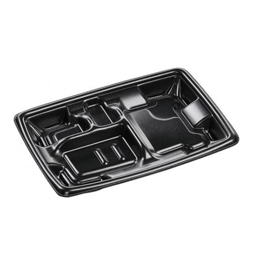 エフピコ 弁当容器 MFPアリオン 本体 22-15-1 黒 50枚/袋（ご注文単位18袋）【直送品】