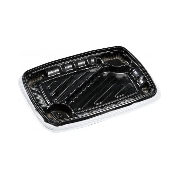 エフピコ 弁当容器 FTレイア 本体 24-18-3 白フチ 50枚/袋（ご注文単位12袋）【直送品】