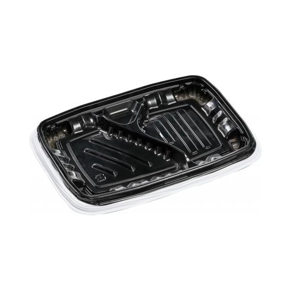 エフピコ 弁当容器 FTレイア 本体 23-16-1 白フチ 50枚/袋（ご注文単位12袋）【直送品】