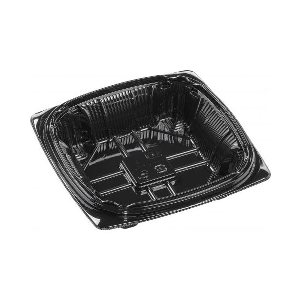 エフピコ サラダ容器 APカミン 本体 17-17（41） エコ黒 50枚/袋（ご注文単位16袋）【直送品】