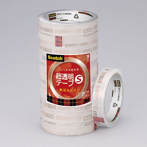 スリーエムジャパン スコッチ 超透明テープS 18mm×35m 10巻/束
