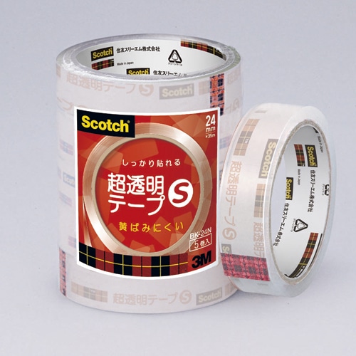 スリーエムジャパン スコッチ 超透明テープS 24mm×35m 5巻/束