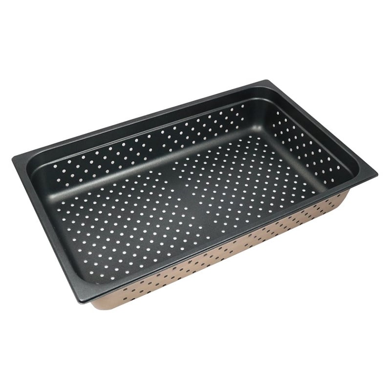 スギコ産業 18-8 スーパーデラックスパン 穴明 ノンスティック加工 1／1 H100mm ST1183-SH-1914SWTP 1個（ご注文単位1個）【直送品】