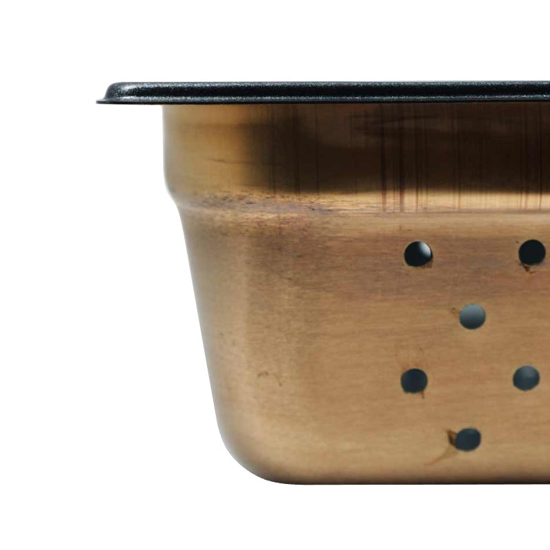 スギコ産業 18-8 スーパーデラックスパン 穴明 ノンスティック加工 1／1 H100mm ST1183-SH-1914SWTP 1個（ご注文単位1個）【直送品】