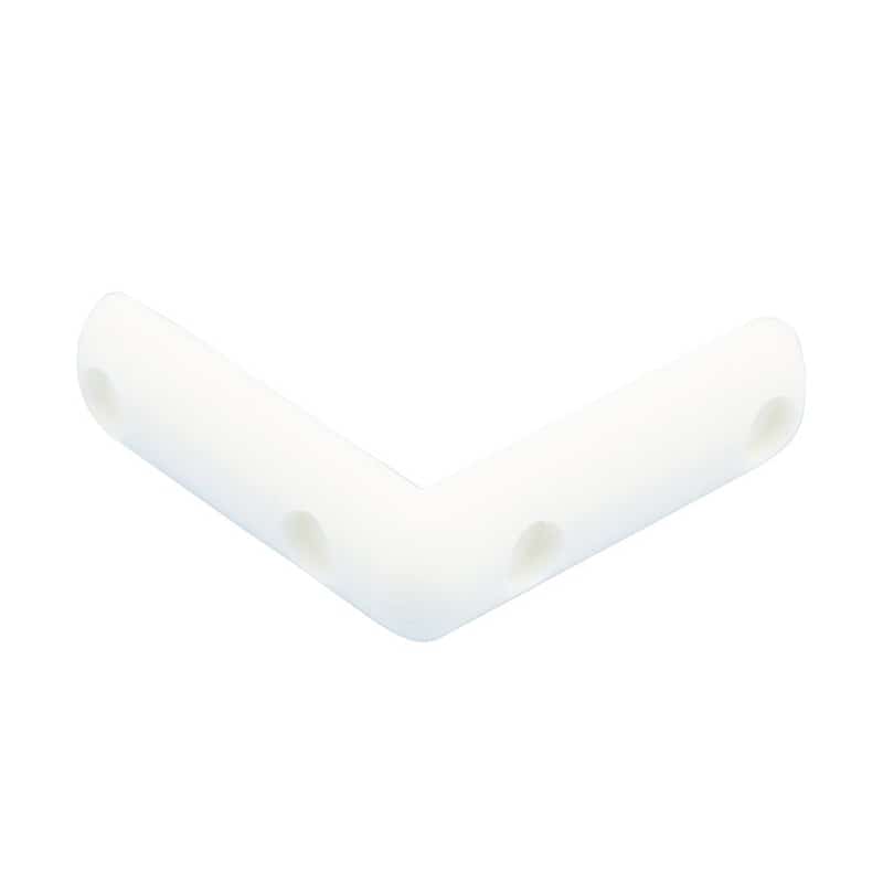 スギコ産業 L型コーナーゴム 甲丸型 薄型 白 TA5781-TO-203USW 1個（ご注文単位1個）【直送品】
