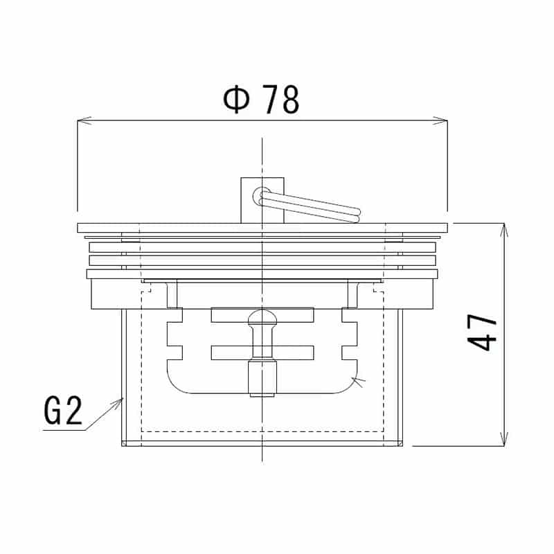 スギコ産業 ステンロストワックス製共栓 TA4401-TO-184R／50A 1個（ご注文単位1個）【直送品】