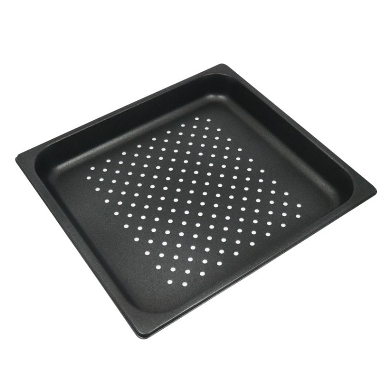 >スギコ産業 18-8 スーパーデラックスパン 穴明 ノンスティック加工 2/3 H40mm ST1178-SH-1871E40TP 1個(ご注文単位1個)【直送品】