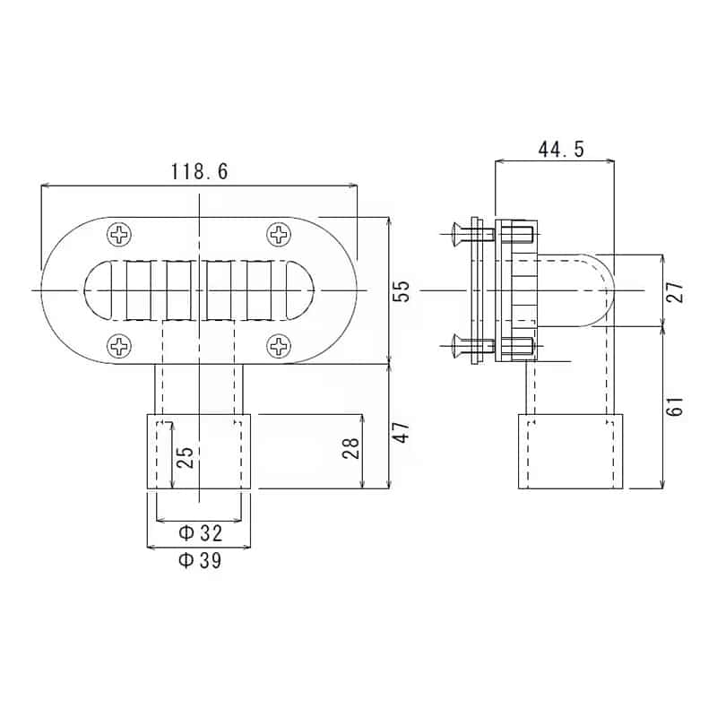 スギコ産業 小判型オーバーフロー 樹脂製 目皿SUS304 TA7031-TO-232P(S) 1個(ご注文単位1個)【直送品】