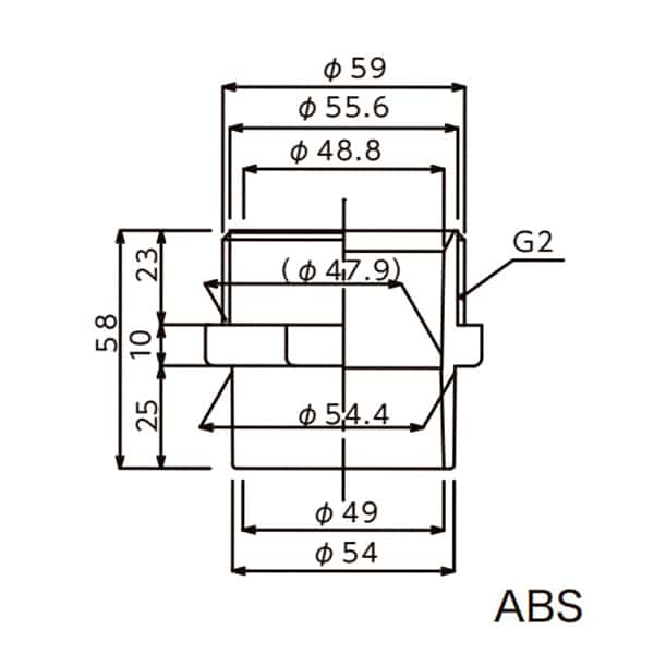スギコ産業 排水システム 排水アダプター TA2016-TO-609-6 1個（ご注文単位1個）【直送品】