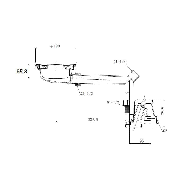 スギコ産業 KITトラップセット OFエルボ付 TA7011-TO-945S 1個(ご注文単位1個)【直送品】