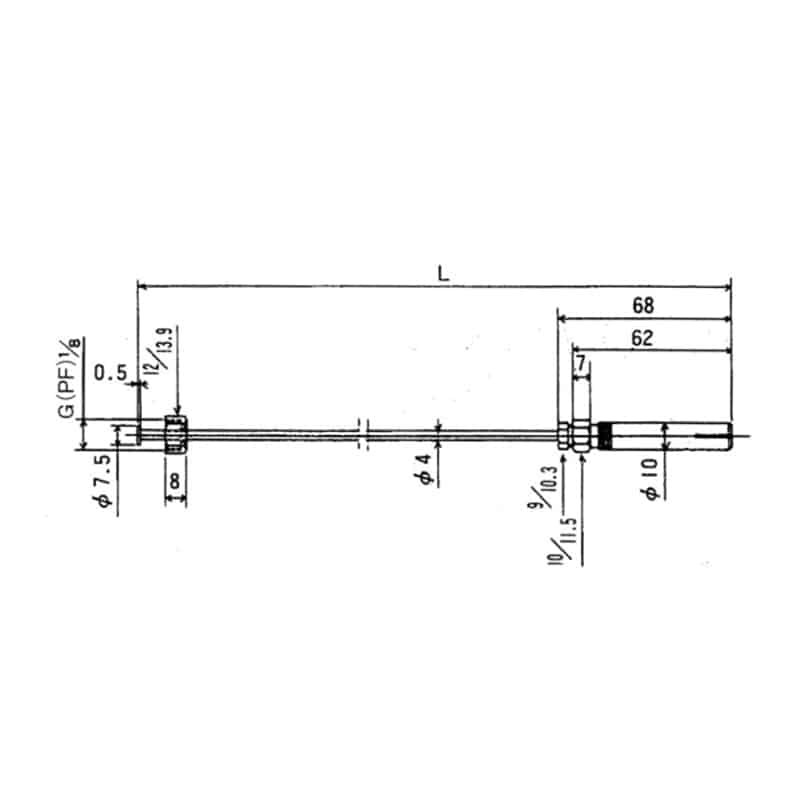スギコ産業 パイロット LP用 250mm TA3325-TO-806-1L 1個（ご注文単位1個）【直送品】