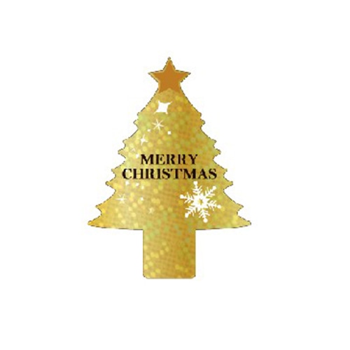 金久 ケーキピック　プチポイント クリスマス PXP－110 480枚/袋（ご注文単位1袋）【直送品】