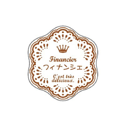 金久 POPシール フィナンシェ NC-506 1束（ご注文単位1束）【直送品】