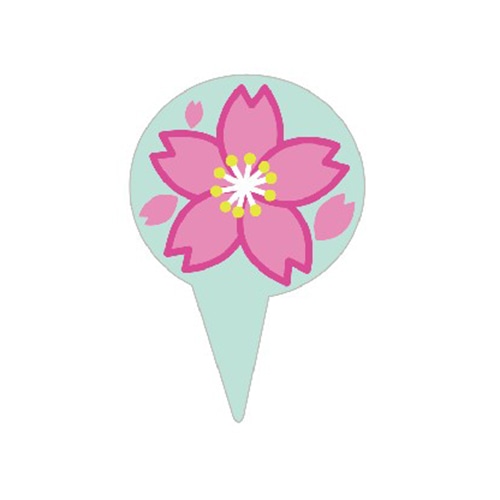 金久 ケーキピック　プチポイント さくらのはな PSP-066 100枚/袋（ご注文単位1袋）【直送品】