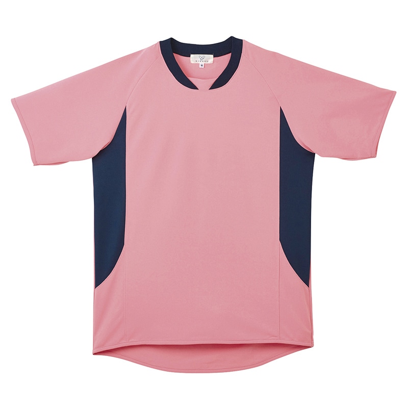 キラク入浴介助用シャツ 男女兼用 CR108 SS ピーチ #13 1枚(ご注文単位1枚)【直送品】