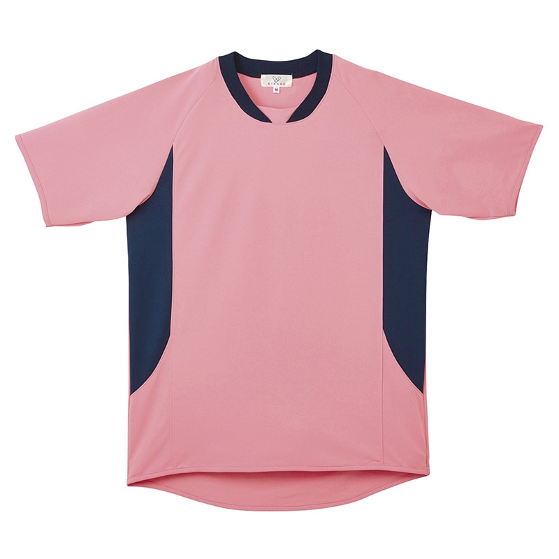 キラク入浴介助用シャツ 男女兼用 CR108 3L ピーチ #13 1枚(ご注文単位1枚)【直送品】