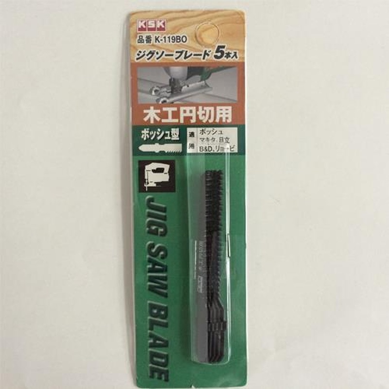 エスコ EA854LD-9 80mmx12Tジグソーブレード(5枚) 1個（ご注文単位1個）【直送品】