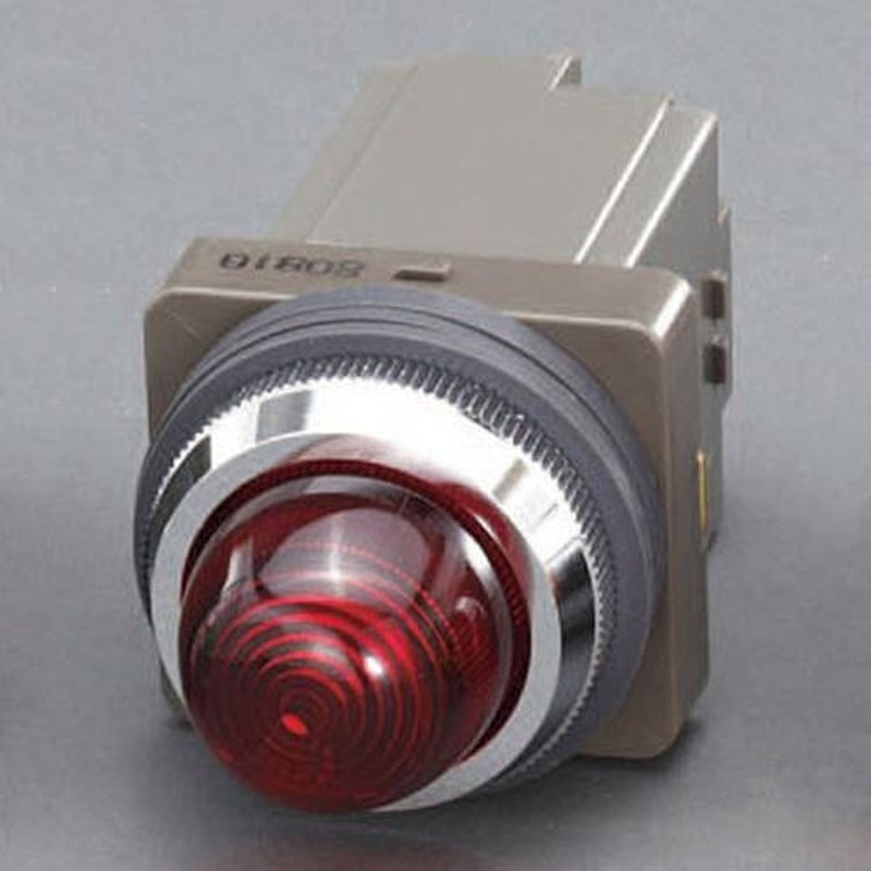 エスコ EA940DB-7A AC200VLED表示燈(赤) 1個(ご注文単位1個)【直送品】