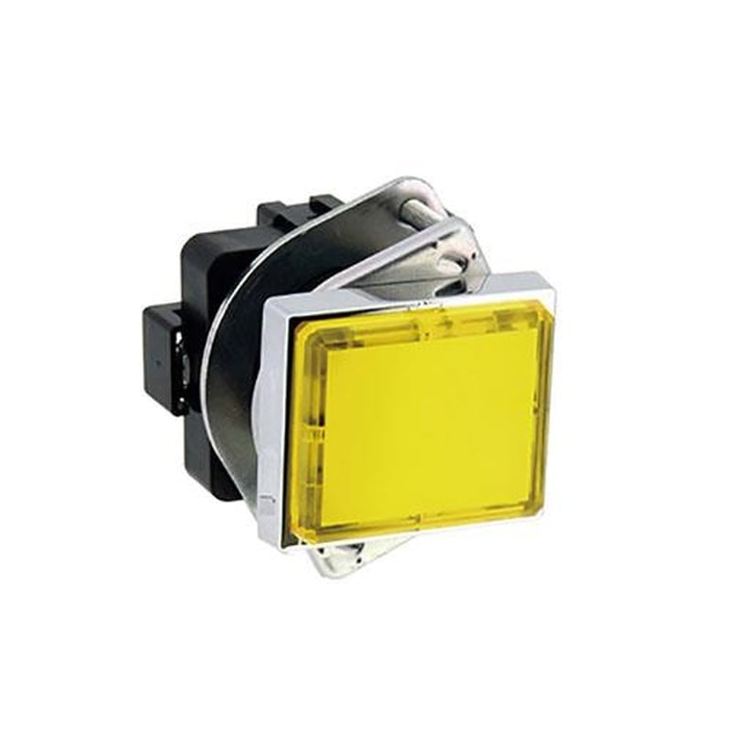 エスコ EA940DB-35A AC/DC24VLED表示燈(角型・黄) 1個(ご注文単位1個)【直送品】