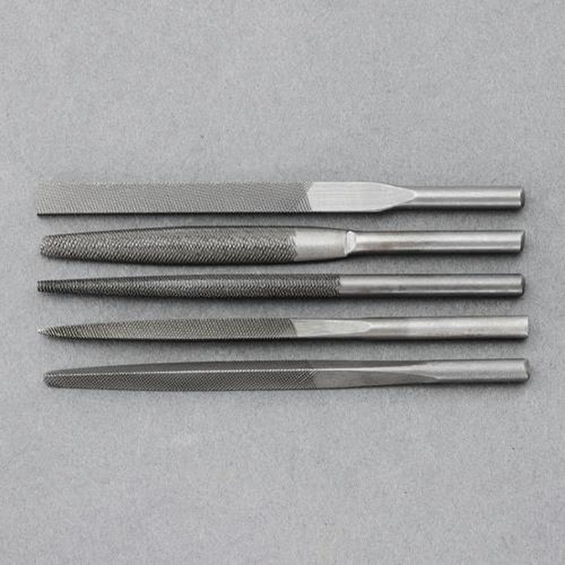 エスコ EA521TF-60 φ5x105mmやすり(5種・5本組/中目) 1個(ご注文単位1個)【直送品】