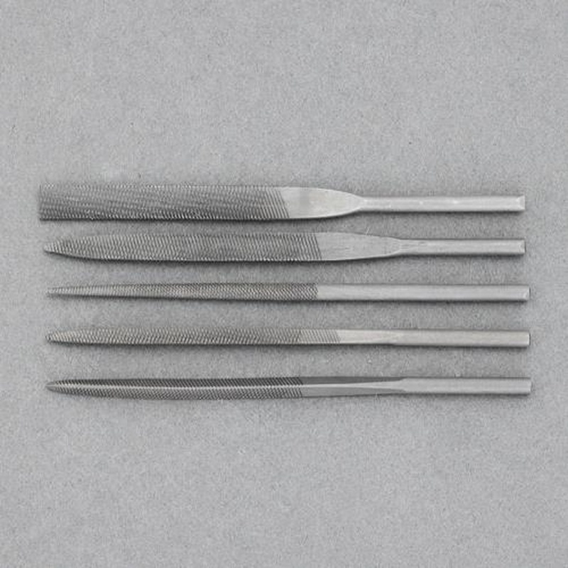 エスコ EA521TF-200 φ3x85mmやすり(5種・5本組/荒目) 1個(ご注文単位1個)【直送品】